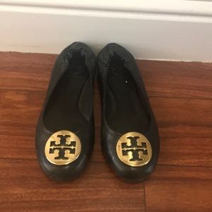 Black Tory Burch Flats